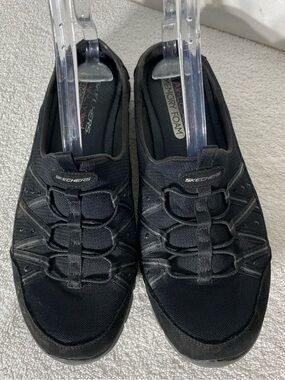 Skechers Black Memory Foam Slip On Sneakers 11